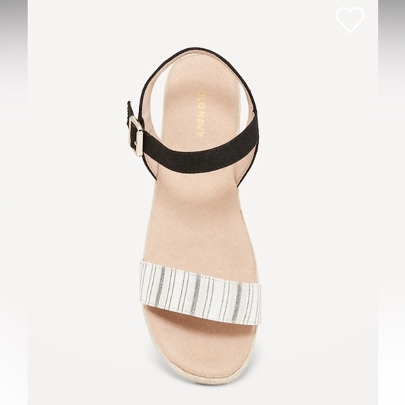 NWT Striped Canvas PlatformSandals - Picture 2 of 9